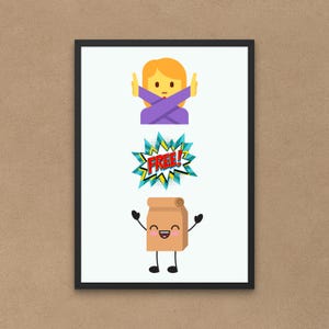 Funny Economics Poster: No Free Lunch Classroom Art