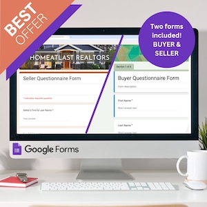 Realtor Buyer & Seller Intake Google Forms: Questionnaire Templates