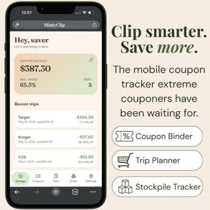 Coupon Binder App – Extreme Couponing Organizer, Trip Planner, Stockpile Tracker (Digital Download)