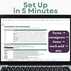 Consignment Shop Tracker | Inventory, Splits, Payouts (Excel/Google Sheets) imagen 6