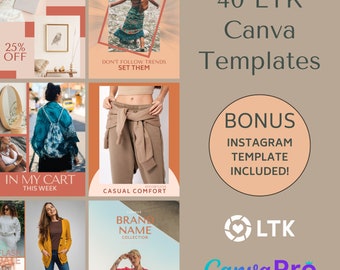 LTK Canva Template Boho Mystical, Boho LTK Templates Canva, Aesthetic LTK Boards, ltk gift guide boho, ltk home templates, ltk post neutral