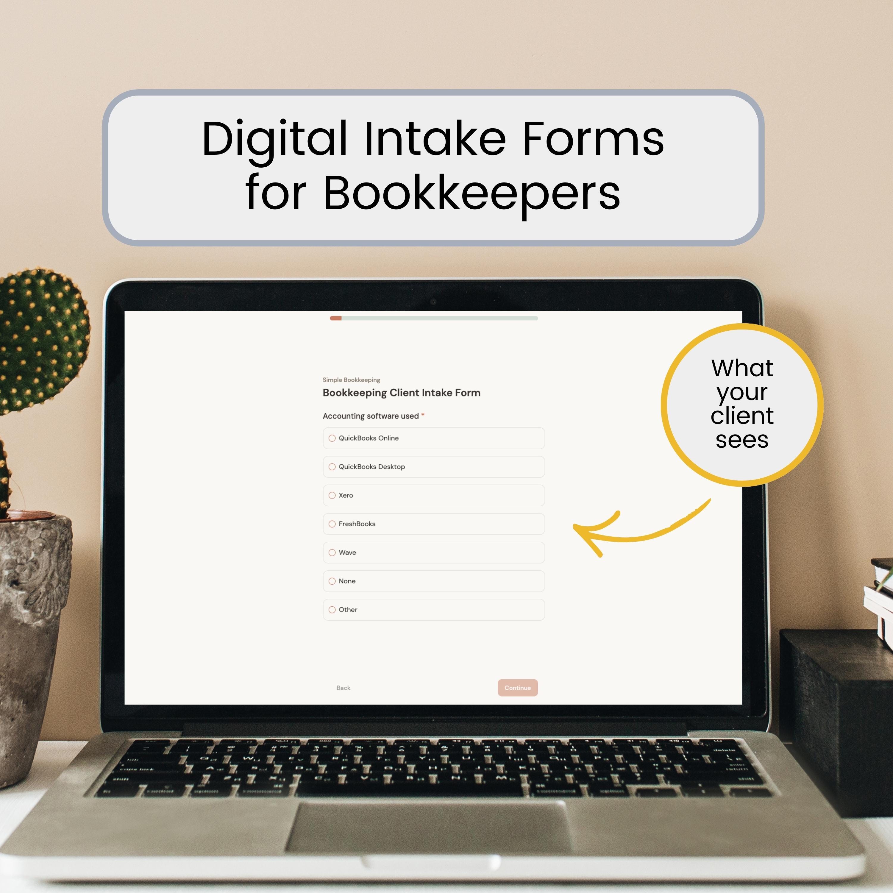 Digital Bookkeeping Client Intake Form & Onboarding Dashboard (digital ...