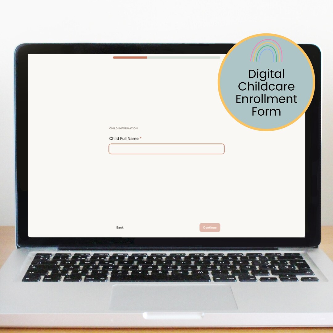 Digital Childcare Enrollment Form | Daycare Intake Paperwork, Preschool ...