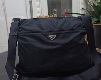 Vintage Prada Sport Messenger Side Body Bag | 90s - Etsy Vintage Prada Sport Messenger Side Body Bag | 90s - Etsy