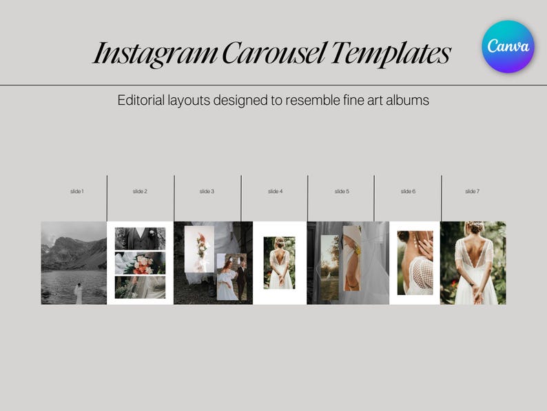 Instagram Carousel Templates for Canva | Emberlynn Theme - Etsy
