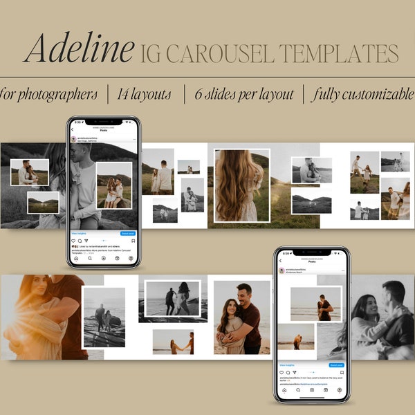 Adeline | Canva Instagram Karussell Vorlagen