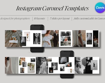 Instagram Carousel Templates for Canva | Emberlynn Theme