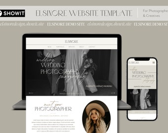 Elsinore Showit Website Template: Editorial Design for Photographers