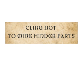 Car Magnet, Bumper Magnet, Medieval Bumper Sticker, Funny Bumper Magnet, Funny Car Magnets, Ren Faire, Renfaire, Funny Gifts, Medieval Gifts