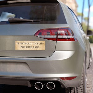 Car Magnet, Bumper Magnet, Medieval Bumper Sticker, Funny Bumper Magnet, Funny Car Magnets, Ren Fair, Renfaire, Unhinged Bumper Sticker bild 3