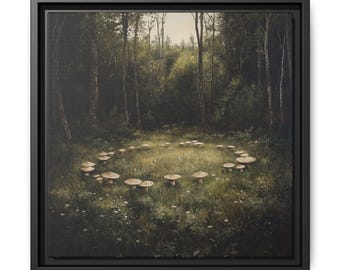 Fairycore Art, Fairy Grunge, Fairy Ring, Mushroom Forest Art, Forest Art, Enchanted Forest Art, Dark Cottagecore, Whimsigoth Decor