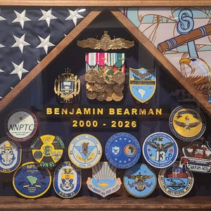 Custom Shadow Box Components | Personalized Military, Police, First Responder Retirement Emblems, Nameplates & Inserts