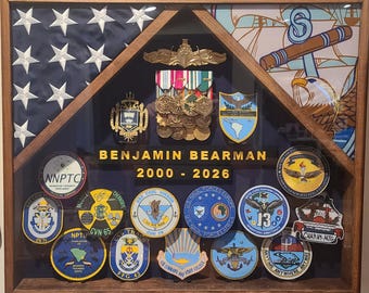 Custom Shadow Box Components | Personalized Military, Police, First Responder Retirement Emblems, Nameplates & Inserts