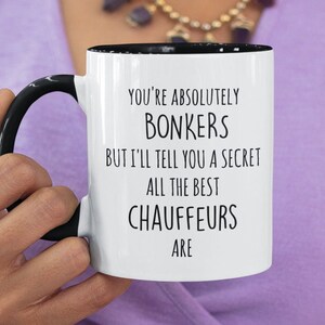 CHAUFFEUR MUG Chauffeur Gift Two Tone Coffee Mug Gift For My Chauffeur Funny Chauffeur Gift Unique Gift For Chauffeur