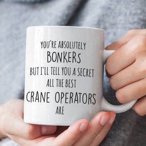 CRANE OPERATOR MUG Funny Crane Operator Gifts For Men Crane Operator Gift Ideas Funny Crane Operator Retired Crane Operator