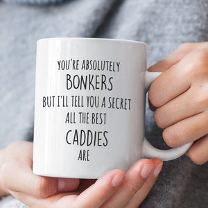 CADDIE MUG Funny Golf Caddie Gift Coffee Mug Gift For Golf Caddie Golf Themed Gifts Unique Caddie Coffee Mug