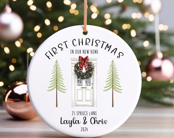 Personalized New Home Ornament Christmas New Home Ornament 2024 First Christmas In New Home Ornament New Home Keepsake