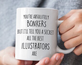 ILLUSTRATOR MUG Illustrator Gift For Illustrator Medical Children's Books Artist Funny Illustrators Unique Graphic Designer Coffee Mug