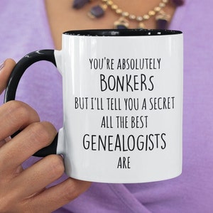 GENEALOGY MUG Genealogy Gift Genealogist Two Tone Mug Gift For Genealogy Lover Unique Gift For Genealogist Ancestry Gift