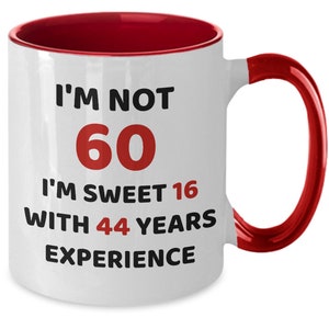 60th Birthday Gifts for Women Mug, Womens 60th Birthday Gifts, 60th Birthday Gift for Women Funny, 60th birthday Gifts for Mom