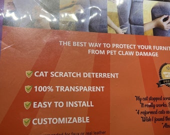 Stelluca Cat Scratch Deterrent 6 Pack 17Inch X 12Inch Furniture Protectors