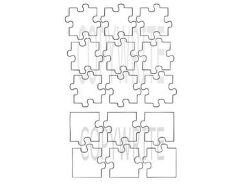 Archivo descargable de piezas de rompecabezas para recortar (JPEG, PNG, SVG y EPS)