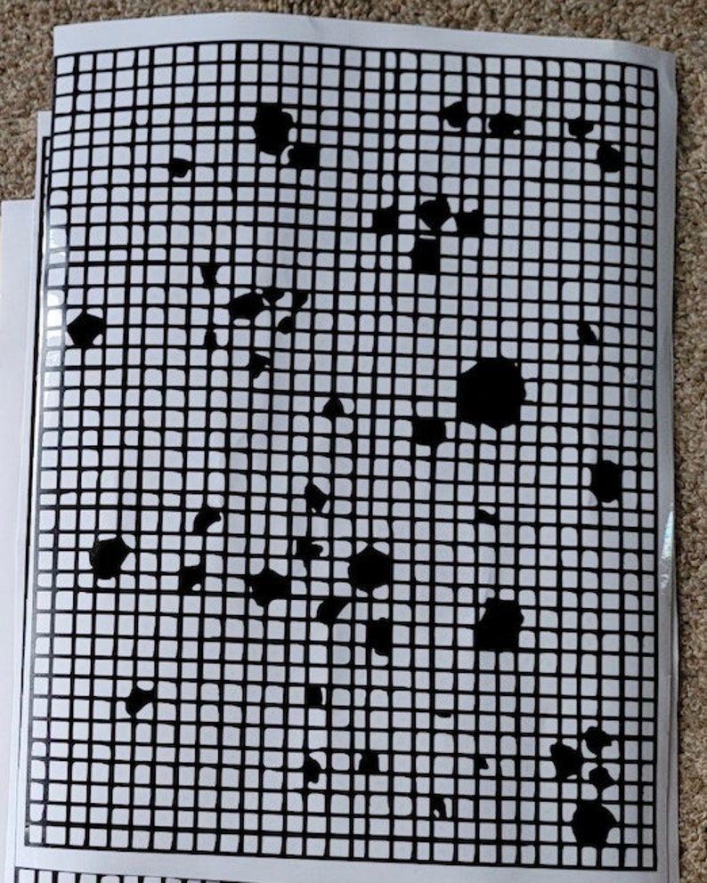 Vinyl Digital Night Camo Stencil for Spray Painting, We WEED for You Etsy