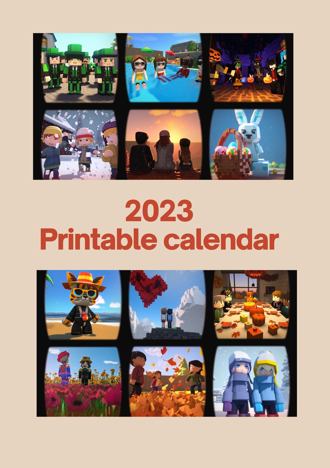 Roblox Calendar 2024 Calendar 2024 - Emera Imojean