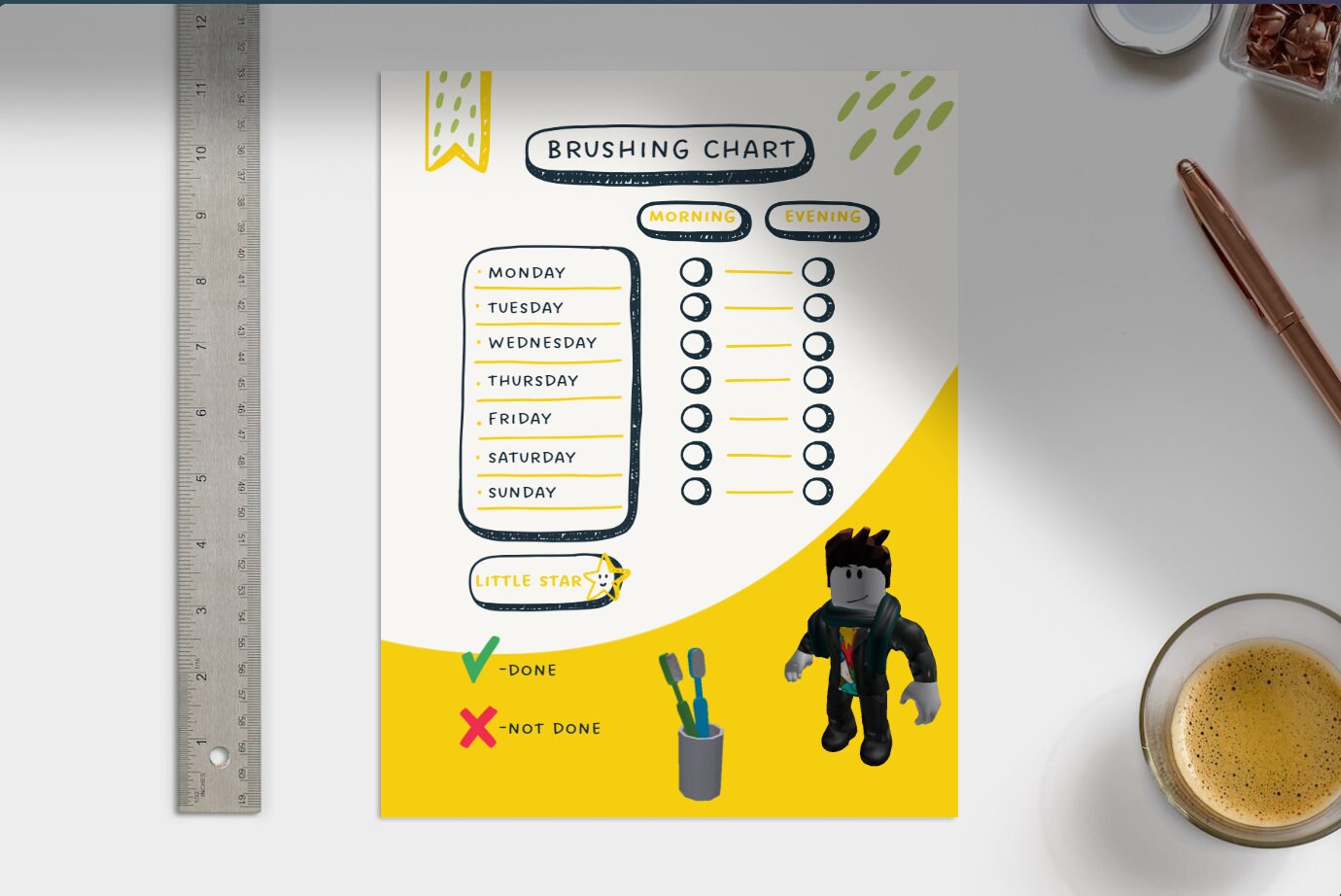 Kids' Printable Chore Chart, Money Jar Sheet, and Saving Plan. Roblox ...