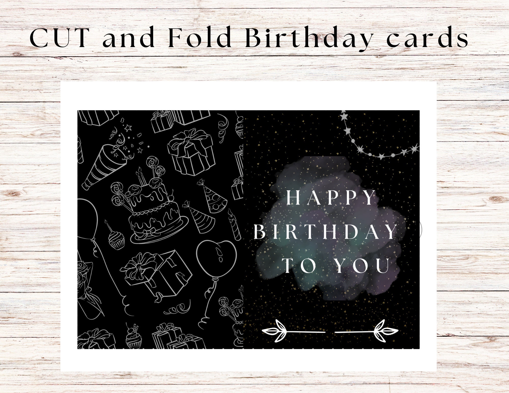 Printable Happy Birthday Crad birthday Crad Digital Download - Etsy