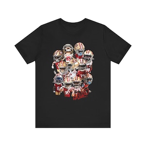 Camiseta unisex de manga corta del equipo de San Francisco: Purdy, Pearsall, Kittle, Aiyuk, Bosa, Warner, McCaffrey, Lenoir, Williams, Mustapha, Jennings