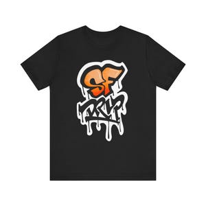 New SF (GIANTS) DRIP Adult Unisex Jersey Short Sleeve Tee Shirt - (San Francisco Giants Orange and Black Colors)