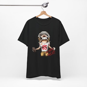 Exklusives San Francisco 49ers George Kittle (The Peoples Tight End) Erwachsene Unisex Jersey Kurzarm T-Shirt