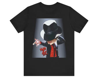 The King of Pop Shirt Adult Unisex Jersey Short Sleeve Tee - Michael Jackson, MJ, Thriller