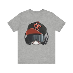 New HipHop SF Baseball with Headphones Adult Unisex Jersey Short Sleeve Tee Shirt - (San Francisco Giants Colors)