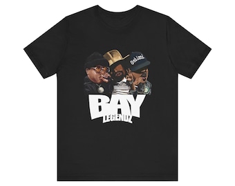 Bay Area Rap Legendz T-Shirt: E-40, Mac Dre, Too Short