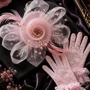 Tea Party Hats and Glove Set - Etsy display picture 3