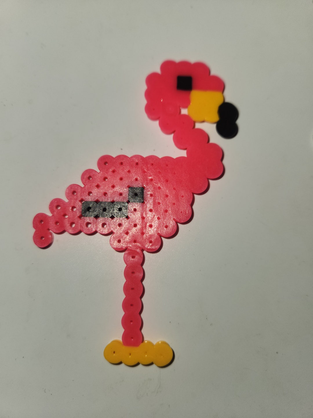 Flamingo Perler Bead Keychain Etsy