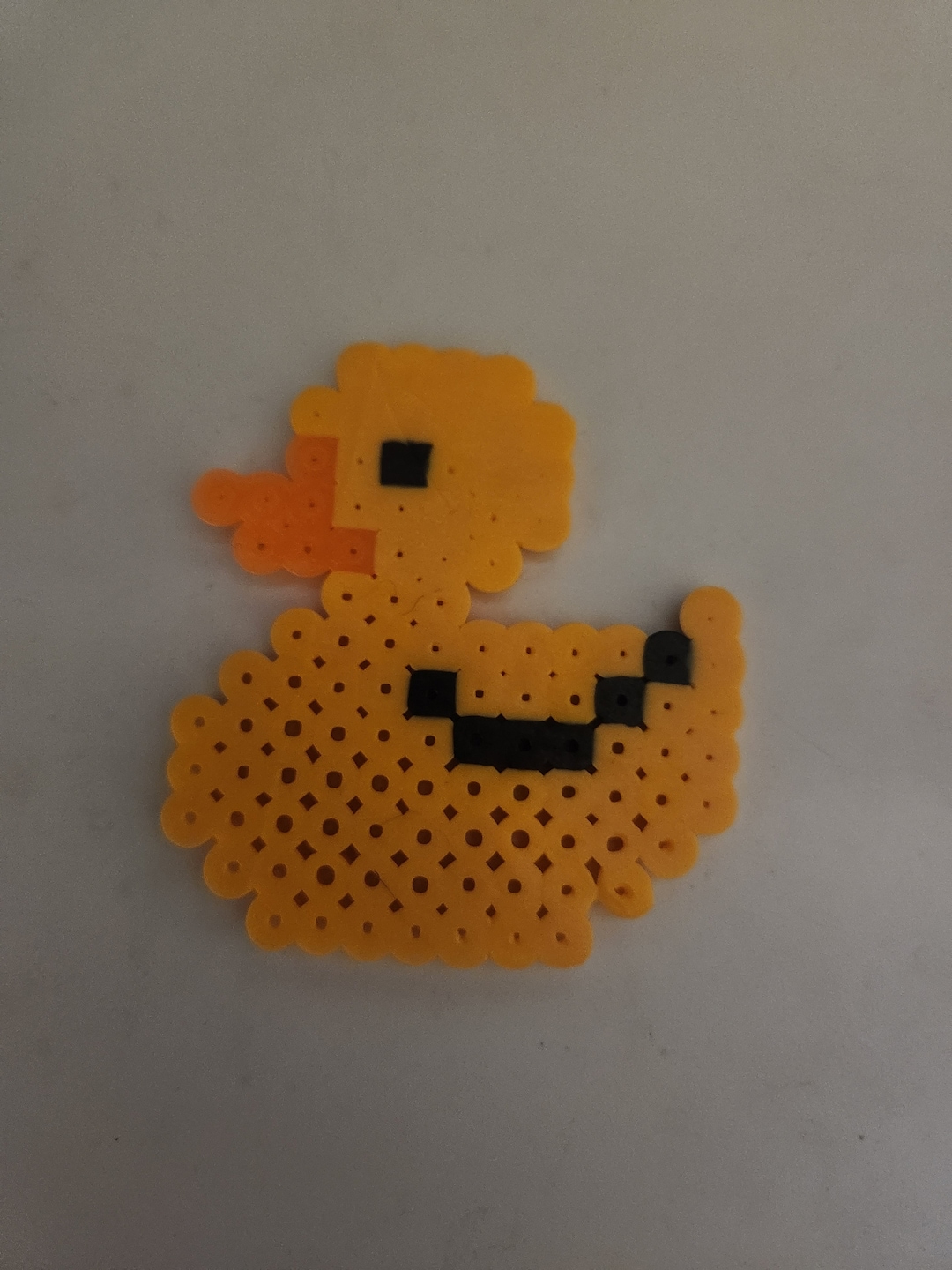 Perler Bead Duck Keychain Etsy