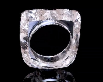 Hand Crafted Mono Diamond Engagement Ring, All Diamond Ring for