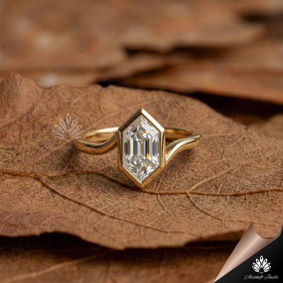 2.5 Carat Moissanite Bypass Engagement Ring: Dutch Marquise Duchess Cut Vintage Style Ring