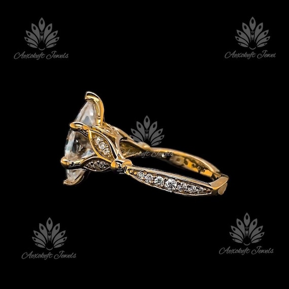 2CT モアッサナイト アニバーサリー リング ダッチ マーキス リング