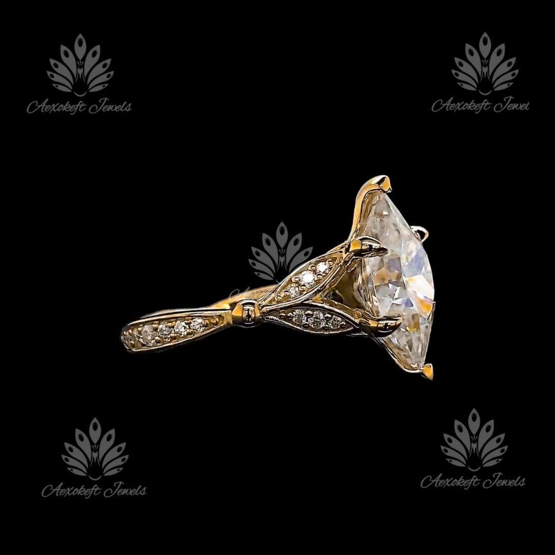 2CT モアッサナイト アニバーサリー リング ダッチ マーキス リング