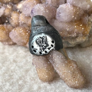 Druzy Spirit quartz pendant in clay (South Africa) model 7