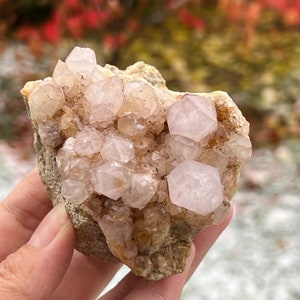 Spirit Liliac Cactus Quartz (from South Africa) model 16A, Spirit quartz, mineral specimen