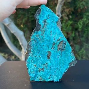 Large Raw Chrysocolla Crystal ( from Congo), natural stone, rare specimen mineral, collector gift, model 1 A