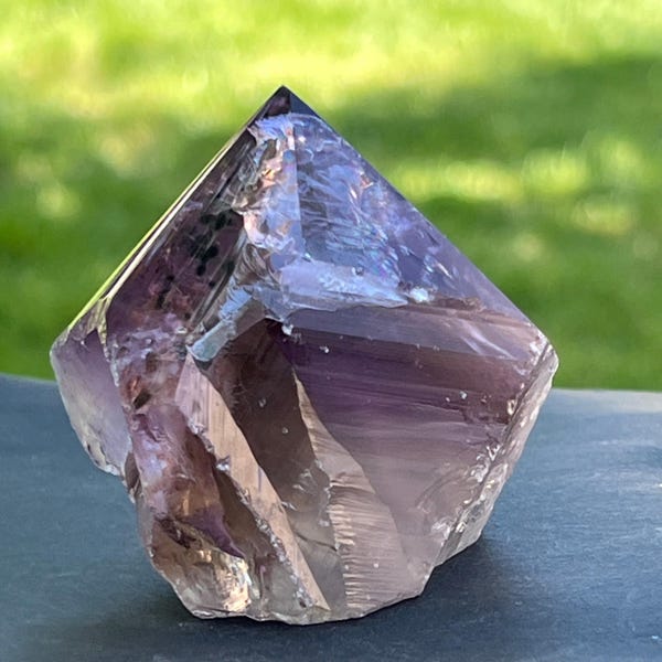 Bahia Amethyst Generator 2.4×2.4×1.9 in | Crystal Point Model 6 | Crown Chakra Stone | Reiki & Altar Crystal | Brazil Amethyst Gift