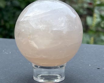 Esfera de calcedonia azul de piedra natural - Ejemplar de cristal de 6 cm