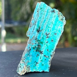 Druzy Raw Chrysocolla Crystal ( from Congo) model 4, natural stone, rare specimen mineral, collector gift