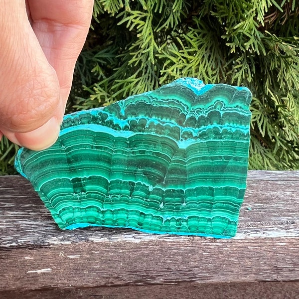Malachite and Chrysocolla Slab model 6